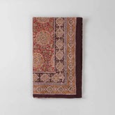 Circular Block Printed Kalamkaari Bedcover & Pillow Cases